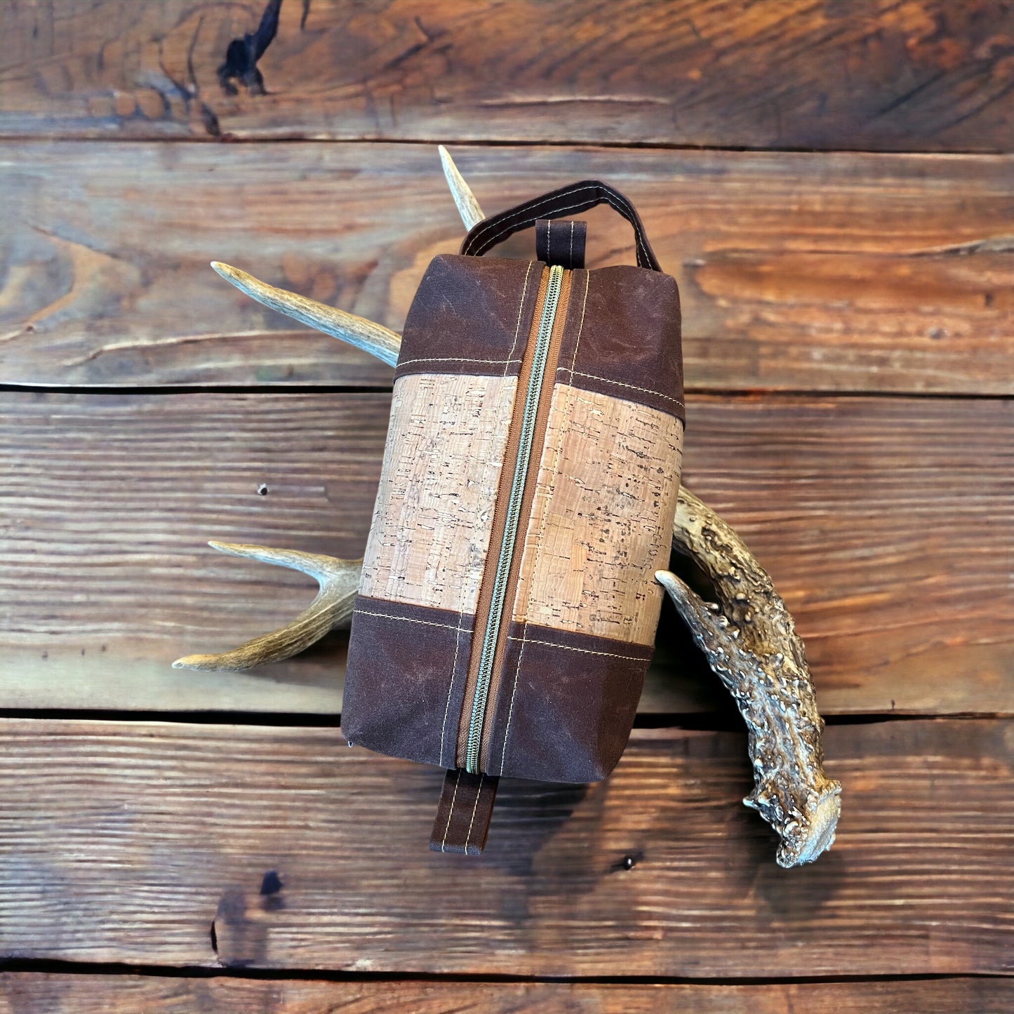 Waxed Canvas Toiletry Kit, Shaving Kit, Dopp Kit, Travel Kit