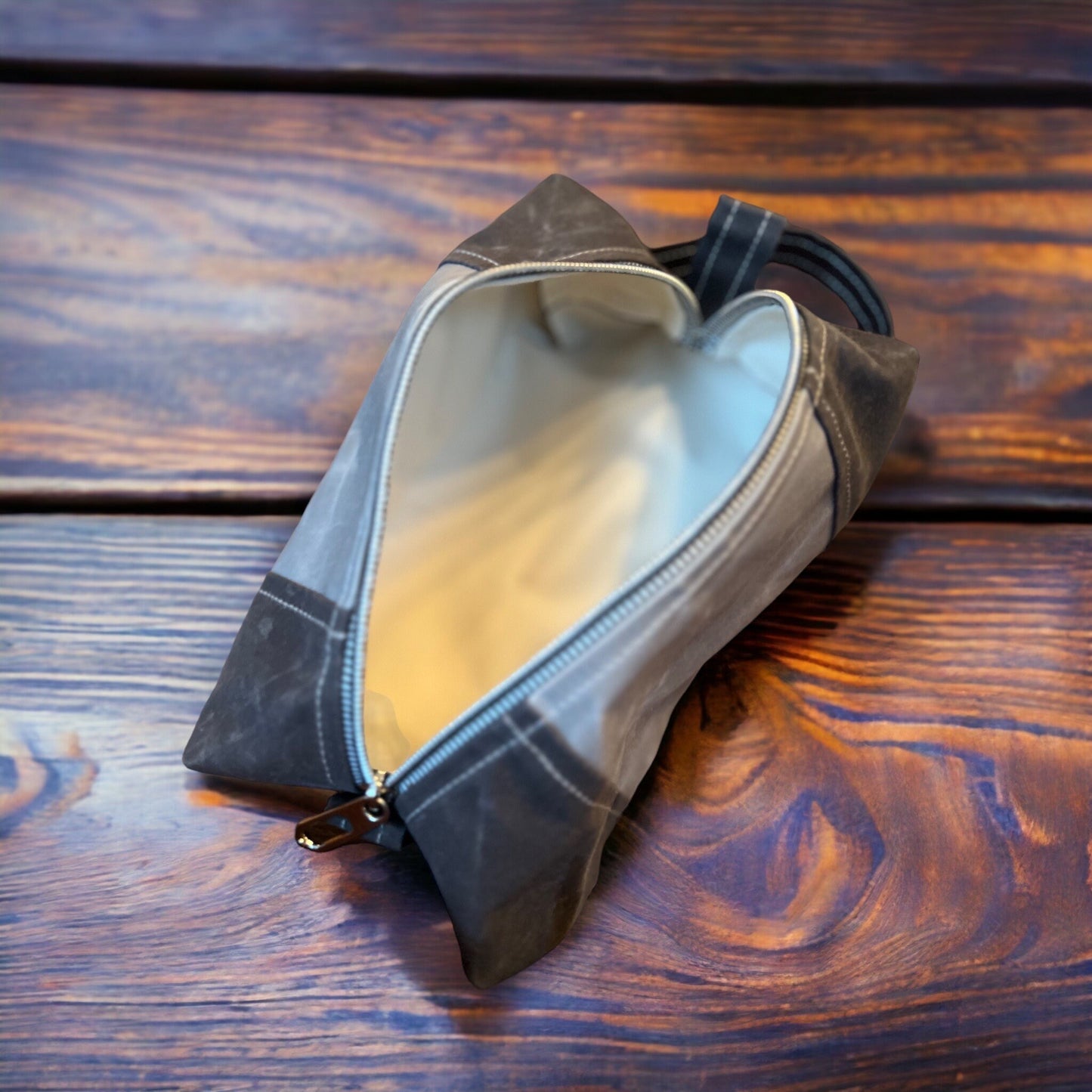 Waxed Canvas Toiletry Kit, Shaving Kit, Dopp Kit, Travel Kit