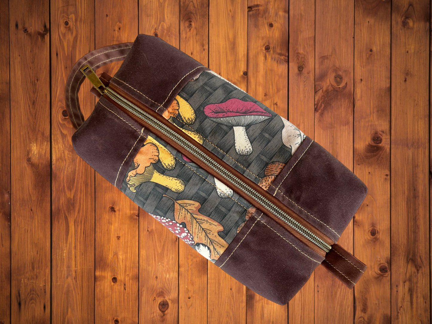 Waxed Canvas Toiletry Kit, Shaving Kit, Dopp Kit, Travel Kit
