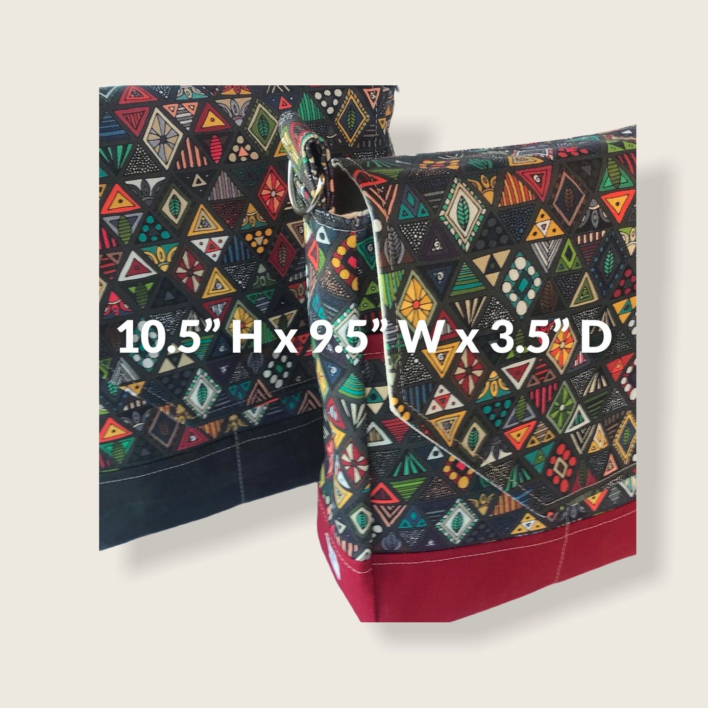 Geometric print purse, moorish style bag, mudcloth style bag, geometric art purse.