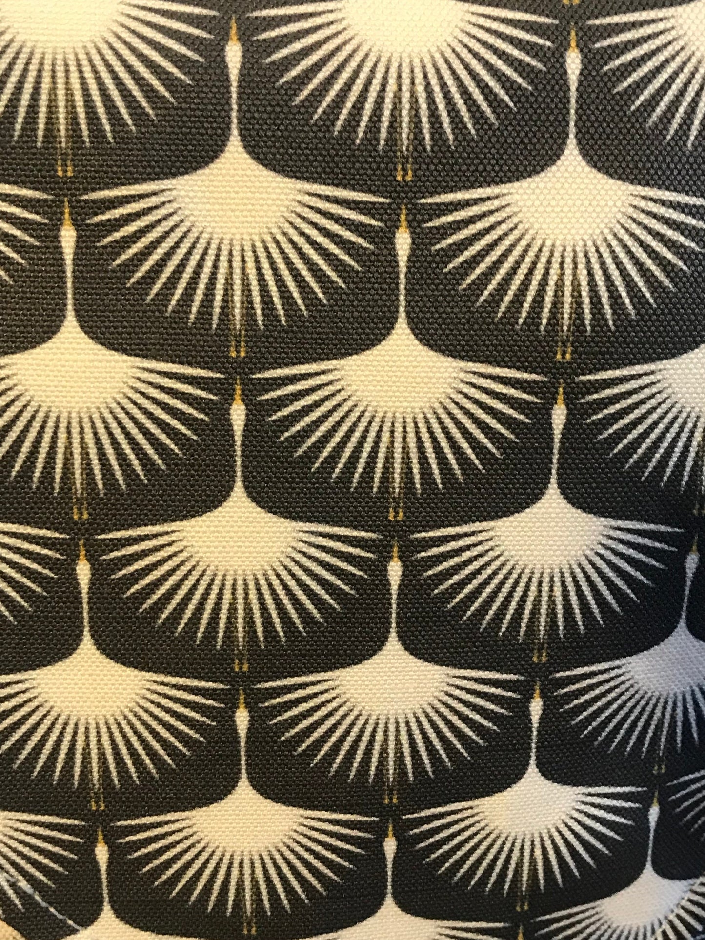 Art deco swan purse, bird print bag, mini satchel with flying bird, black and white crossbody.