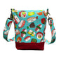 Kawaii sushi crossbody bag, Sushi purse, cute mini purse, Mini sling bag with red waxed canvas.