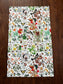 Natural World Tea Towel, 26" x16", botanist kitchen towel, Hostess gift, gift for bartender, natural world linen bar towel.