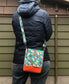 Kawaii sushi crossbody bag, Sushi purse, cute mini purse, Mini sling bag with red waxed canvas.