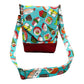 Kawaii sushi crossbody bag, Sushi purse, cute mini purse, Mini sling bag with red waxed canvas.