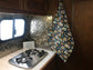 Retro camper design, Vintage trailer tea towel,  26" x17",  linen cotton kitchen towel, Hostess gift, canned ham gift